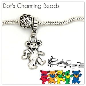 The Grateful Dead Dancing Bear Music Charm Beads